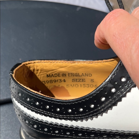 Dr. Martens Black and White Mens Oxfords - Picture 7 of 10